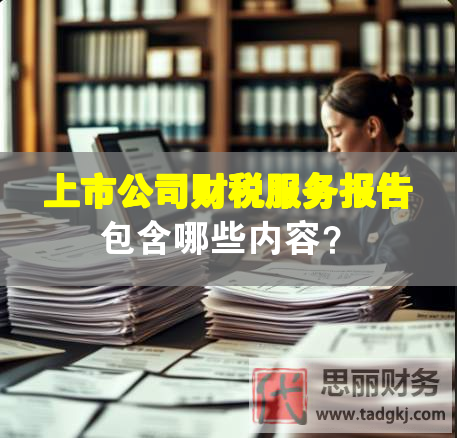 上市公司財(cái)稅服務(wù)報(bào)告包含哪些內(nèi)容？
