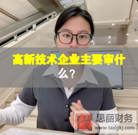 高新技術(shù)企業(yè)主要審什么？