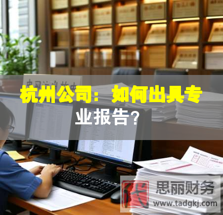 杭州公司：如何出具專業(yè)報告？