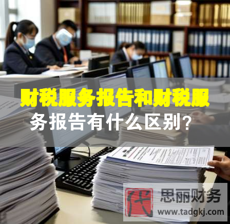 財(cái)稅服務(wù)報(bào)告和財(cái)稅服務(wù)報(bào)告有什么區(qū)別？